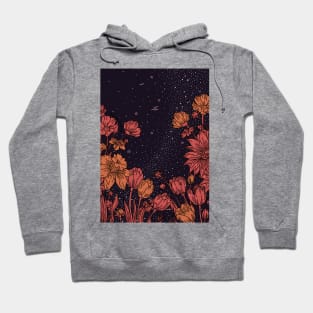 Flowers Universe Art Hoodie